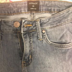 Just black light washed jeans